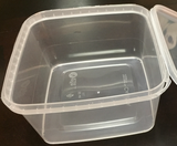 250 mL square plastic tubs with lids (pack of 20)